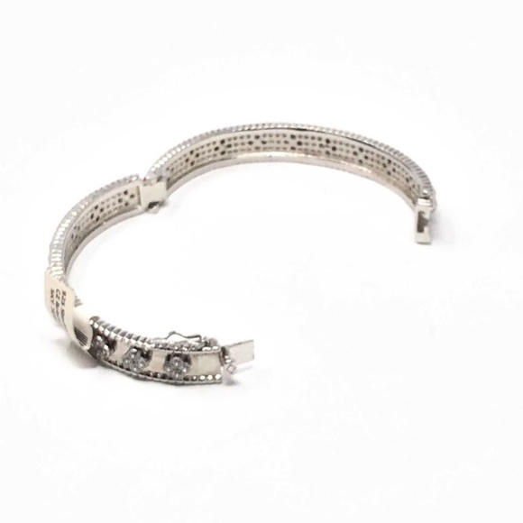 18K Gold OverLay 925KSterling SilverWithCZBracelet - Picture 4 of 4